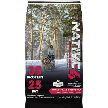 UPC: 0808631072751 | Native Performance Dog Food Level 4 Chicken Meal and Rice Formula 40lbs