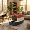 thumbnail image 6 of EIODEAR Enclosed Cat Litter Box with Pull-Out Drawer - Convertible 2-in-1 Covered Pet Toilet for Large Cats, Anti-Tracking & Odor Control, 19.7" L, 6 of 9