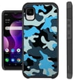 thumbnail image 1 of Compatible with TCL 30Z T602DL Hybrid Fusion Guard Phone Case Cover (Blue Black Camouflage), 1 of 1