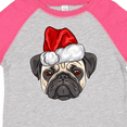 thumbnail image 4 of Inktastic Christmas Pug Dog Santa Boys or Girls Toddler T-Shirt, 4 of 5