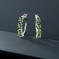 thumbnail image 4 of Gem Stone King 4.00 Ct Oval Green Tourmaline 925 Sterling Silver Earrings, 4 of 4