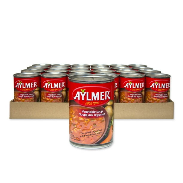 Caisse de soupe condensée Aylmer aux légumes Paq. caisse 24 x 284 ml