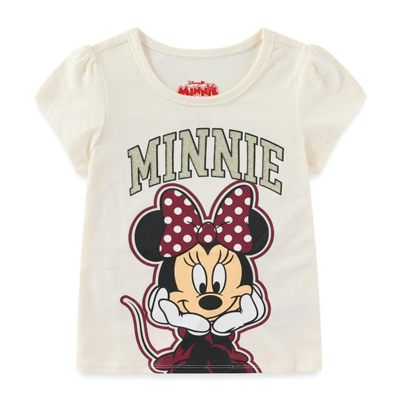Disney Minnie Mouse Short Sleeve T-Shirt (Girls), Sizes 4-6X