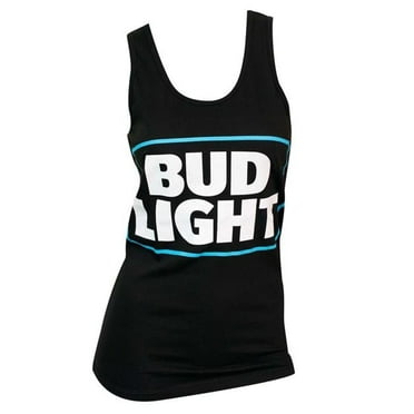 Bud Light 34584-XXL Womens Bud Light Beer Black Tank Top - 2XL