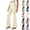 05# Beige, variant on Womens High Waisted Flare Pants Casual Button Down Trousers 2026 Trendy Work Office Pants with Side Pockets Dark Purple S