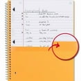 thumbnail image 4 of Wide Ruled 3-Subject Spiral Notebook: 3-Hole Punched, Perforated, Durable Flexible Cover, 4 of 9