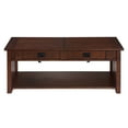 thumbnail image 2 of Furniture of America Carl Lift-Top Wood Dark Oak Coffee Table, 2 of 12