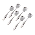 thumbnail image 1 of 6 Cucharas de Acero Inoxidable con Cabeza Cuadrada, Cucharas para Helado, Cucharas Aritméticas, Cucharas de Arroz, Cucharas de Sopa, 1 of 5