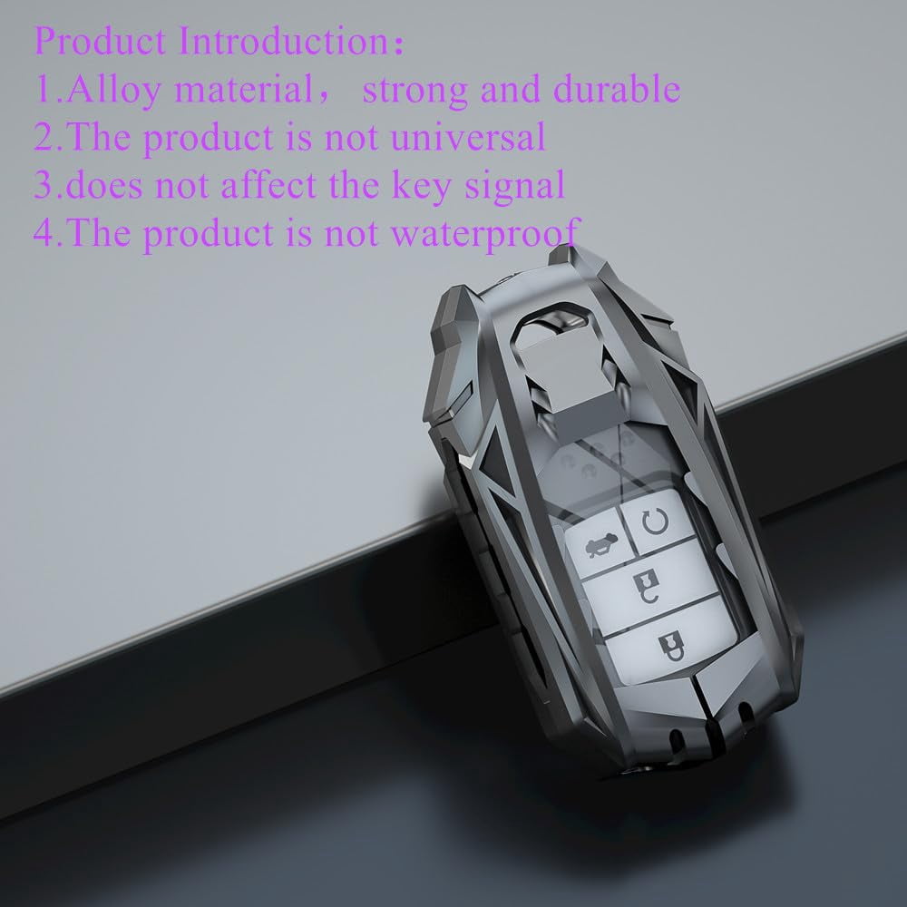 alloy Compatible Key fob Cover for Honda Accord Civic CRV Pilot Ridgeline Passport EX SI Touring 3 4 5 6 buttons