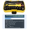 thumbnail image 3 of Screwdriver set,Manual Combination Kit Set Socket Wrench Set Bit Set Twirltide Set Drill Bit Cousopo Yellow & Black, 3 of 7