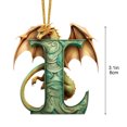 thumbnail image 3 of Dragon Christmas Ornaments, Christmas Alphabet Dragons Decoration Pendant, Gothic Christmas Dragon Pendant, Dragon Ornaments for Christmas Tree Hanging Ornament, 3 of 6