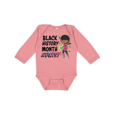 

Inktastic Black History Month Rocks!- Girl with Guitar Boys or Girls Long Sleeve Baby Bodysuit