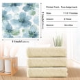 thumbnail image 3 of Qxltty Elegant Flowers in Shades Of Blue Kitchen Towels Set of 6 Ultra Soft Absorbent Quick Drying Dish Cloths 11 x 11in, 3 of 9