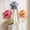 Orange, Red, Dark Blue, variant on 3 Pcs Daisy Wall Hooks Wood Flower Towel Hooks Cute Flower Decorative Wall Mount Hangers for Bathroom Kitchen Bedroom Home Entryway Decor (Orange,Red,Dark Blue)