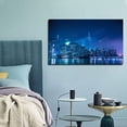 thumbnail image 3 of The Lights Of New York Wall Art City Skyline Picture Canvas Art Downtown Night Framed Painting Wall Decor For Home Office Bedroom Livingroom Ready to Hang, 3 of 6
