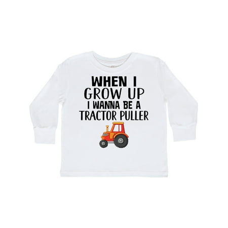 

Inktastic Power Pulling Future Tractor Puller Gift Toddler Boy or Toddler Girl Long Sleeve T-Shirt