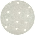 thumbnail image 2 of SAFAVIEH Soho Megan Floral Wool Area Rug, Blue/Ivory, 6' x 6' Round, 2 of 6
