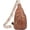 2-brown, variant on Sling Bag for Women Crossbody Purse Vegan Leather Fanny Pack Chest Bag Camel Brown