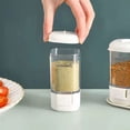 thumbnail image 4 of Nkmbld Spice Shakers Salted Control Bottle Press Quantitative Salted Pepper Storage Bottles Reusable BBQ Limit Salted Shaker Kitchen Supplies, White, 4 of 7