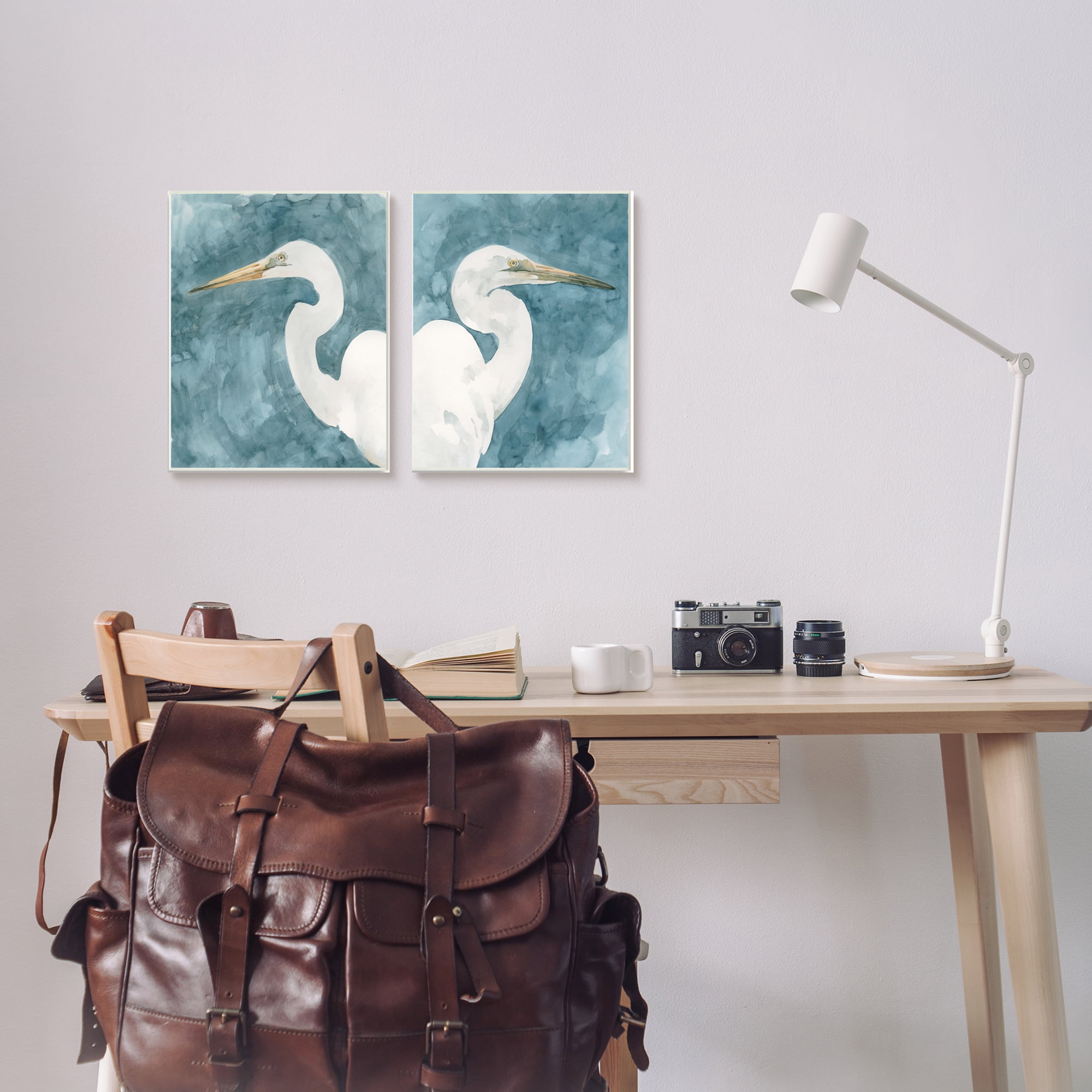 Stupell Indtries Nautical Cranes Bird Portraits Abstract Blue Sky,10 x 15,Design by Emma Caroline&nbsp;