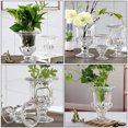 thumbnail image 2 of 1 pieza de estilo retro, florero de vidrio, arreglo floral, botella, decoración de flores (transparente), 2 of 7
