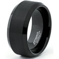 thumbnail image 2 of Metal Masters Tungsten Carbide Black Mens Wide Tungsten Carbide Band Ring 10mm Comfort-Fit, 2 of 6