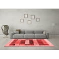 thumbnail image 3 of Ahgly Company Indoor Rectangle Abstract Red Contemporary Area Rugs, 2' x 5', 3 of 4