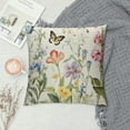 thumbnail image 2 of COMIO Spring Summer Floral Pillow Covers  Sage Green Wild Flower Leaf Throw Pillows Cover Set of  Farmhouse Plant Pillowcase Outdoor Decorative Square Cushion Cover for Couch Bed Sofa Decor, 2 of 5