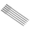 thumbnail image 2 of 5 brocas de impacto con punta de carburo para martillo rotatorio, brocas espirales de 2 flautas para ladrillo y hormigón, 210 mm x 7 mm/0,28 pulgadas, 2 of 14