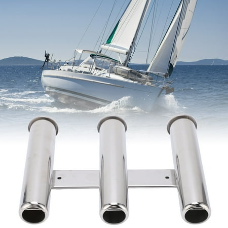 Heavy Duty 3 Tube Fishing Rod Rack 304 Stainless Steel Durable Leak Proof Design