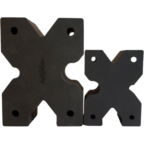BenchMaster X-Block & X-Block XL Rifle Shooting Rest Combo – High-Density Foam Gun Rest Blocks, Adjustable Bench & Range Shooting Support