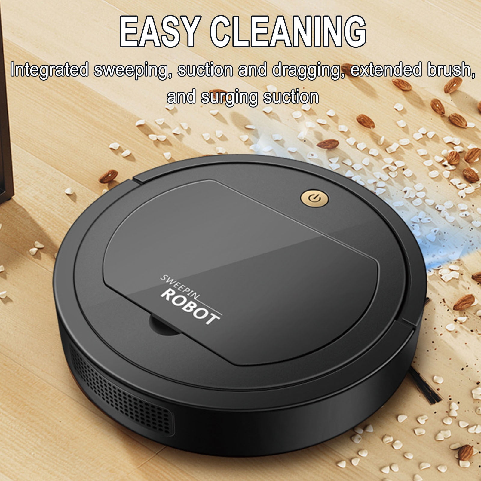 Ovzne Robot Vacuum Cleaner Self-Charging Robotic Vacuum Cleaner, Strong Suction Voice Control for Hardfloor and Carpet 2024 Home
