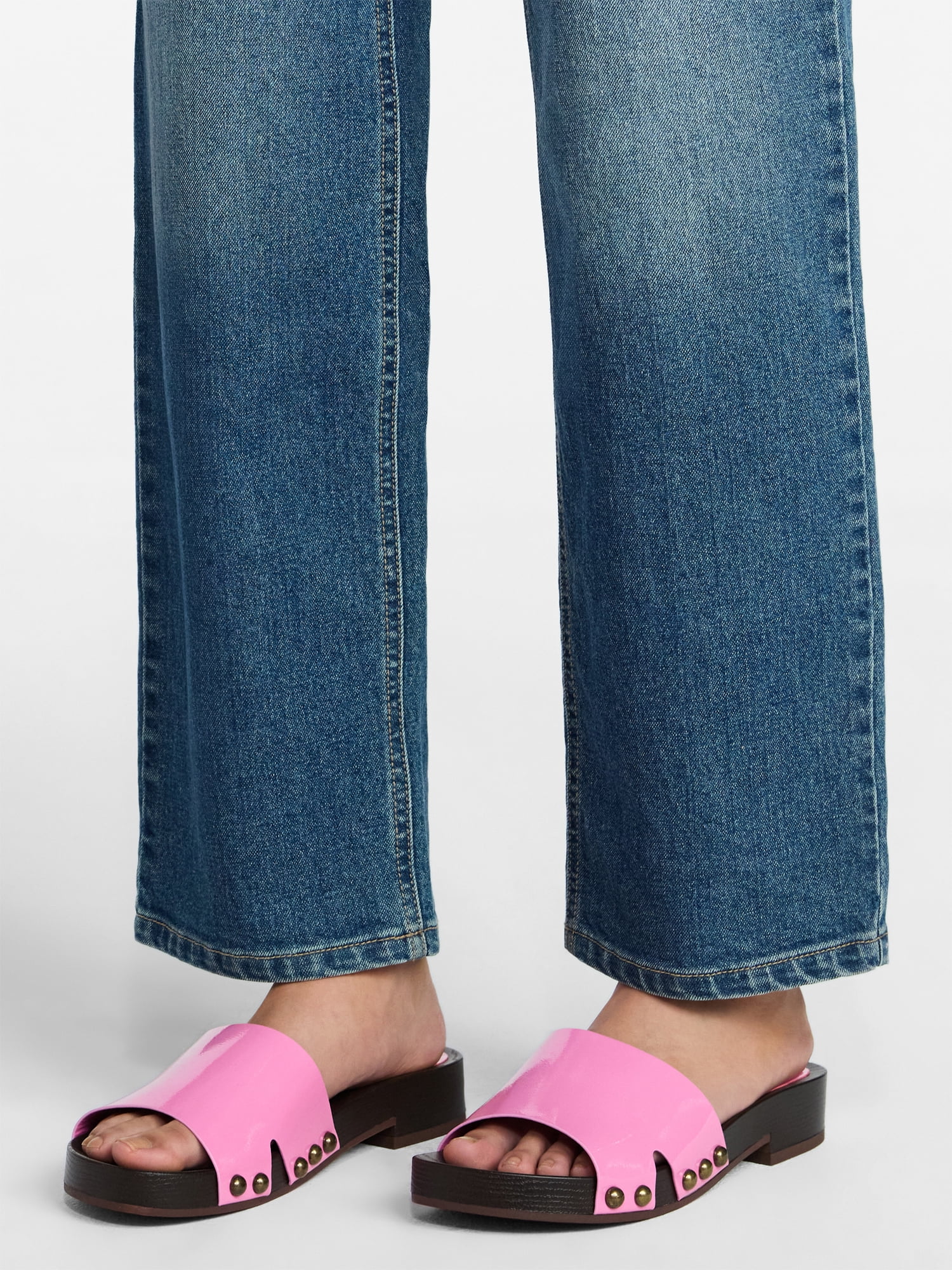 No Boundaries Studded Clog Sandals, Women's