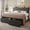 Gray, variant on Virans Twin Size Bed Frame with Storage Drawers, Linen Upholstered Platform Bed with Charging & Storage Headboard, Metal Slat Support, No Box Spring Required, Noise Free, Easy Assembly,Gray
