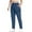 Blue, variant on Women's Plus Size Solid Color Athletic Pants with Elastic Waist, Drawstring, and Side Pockets