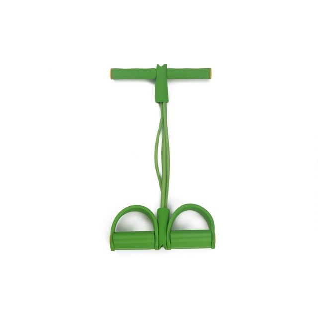Pedal Chest Expander & Situps Stretching Abdominal Training Leg Pull Up Bodybuilding Slimming Exerciser/Multi-Function Adjustable 4 Resistance Latex Bands Workout Sit-up Pulling Strap Rope