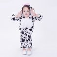 thumbnail image 4 of Disfraz de vaca para juego de rol, disfraz de animal para fiesta, mascarada, actuación en el escenario, disfraz de cosplay, ropa de juego de simulación para niños (talla M), 4 of 5