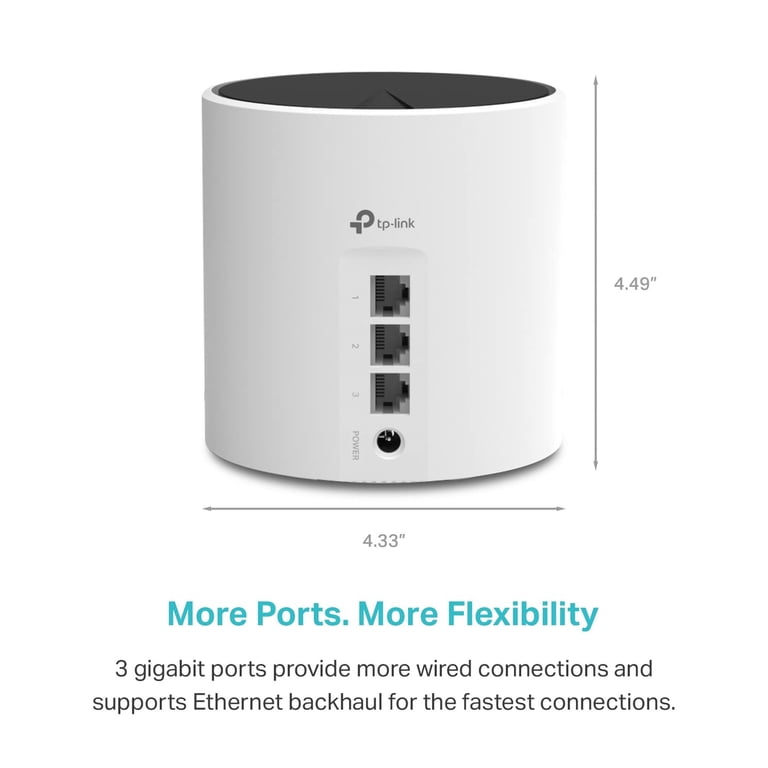 TP-Link Deco X55 AX3000 WiFi 6 Mesh System - Covers up to 6500 Sq