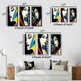 thumbnail image 4 of Designart "Pop Art Retro Portrait of a Woman VI" Woman Pop Art Framed Wall Art Set Of 3 - White Glam Frame Canvas Set For Living Room Decor, 4 of 6