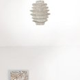 thumbnail image 2 of HomeRoots 522837 Single Rattan Dimmable Ceiling Light with White Shades, 2 of 3
