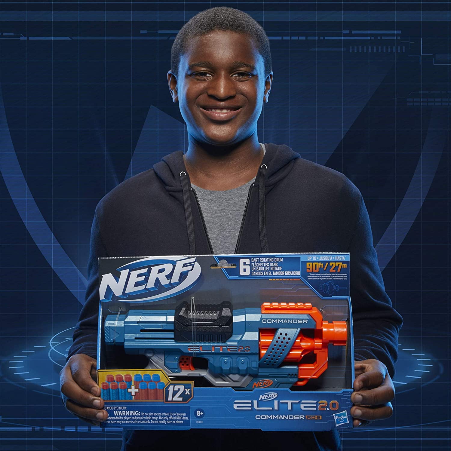 Arminha De Brinquedo - Nerf Elite 2.0 Comander Rd-6 em Promoção na  Americanas