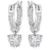 Attract Heart Hoop Pierced Earrings - 5188403