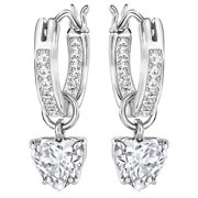 Attract Heart Hoop Pierced Earrings - 5188403