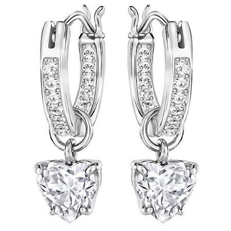 Attract Heart Hoop Pierced Earrings - 5188403