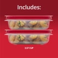 thumbnail image 6 of Rubbermaid 3.57-Cup EasyStore Rectangle Containers, 2 Pack, Food Storage Containers, Food Storage Containers with Lids, 6 of 7