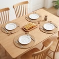 thumbnail image 3 of Unique Bargains Farmhouse Placemats 4pcs Brown 13"x13", 3 of 6