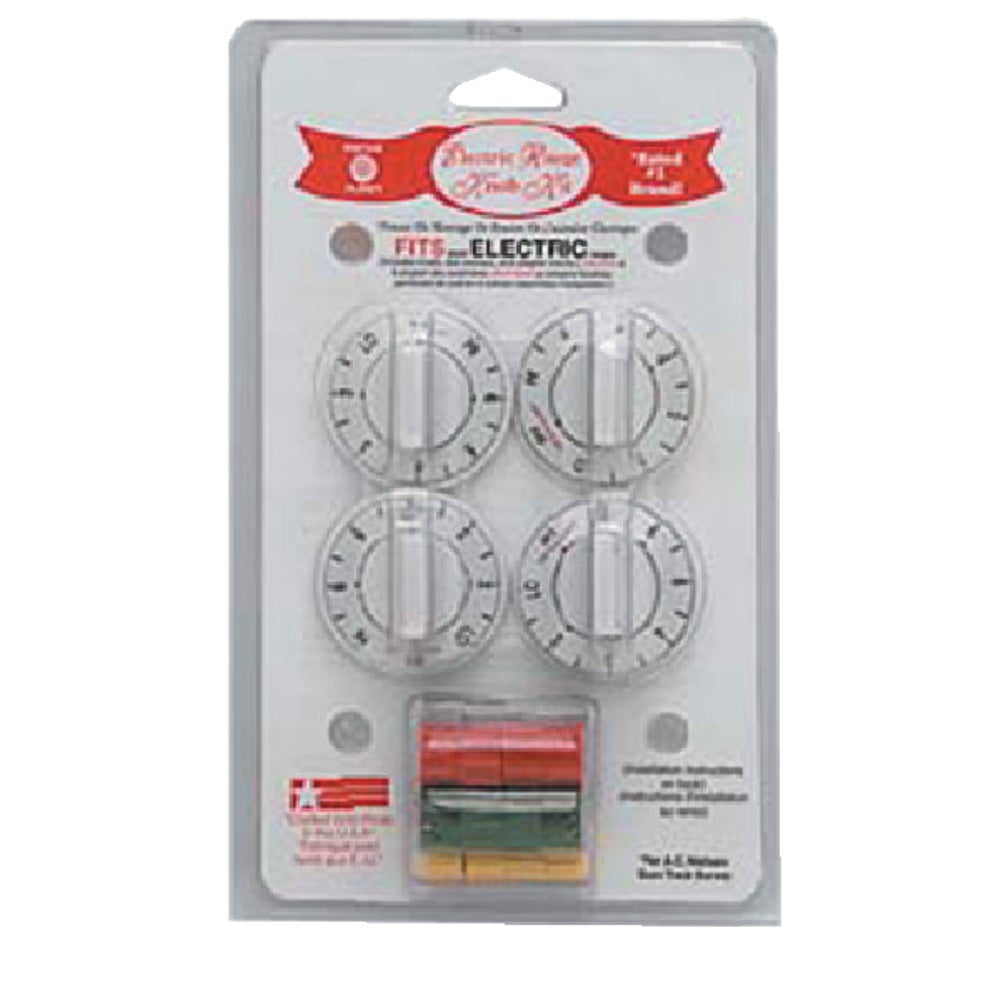 Range Kleen White Replacement Electric Range Knob Kit (4 Piece