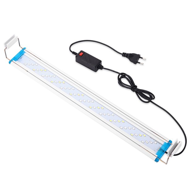 Barra de luz para acuario pecera Clip delgado en lámpara decoración acuática 90-260V enchufe de la UE Enchufe europeo