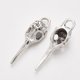 thumbnail image 2 of Tibetan Style Alloy Pendants Raven Skull Cadmium Free & Lead Free Antique Silver 40x11.5x9.5mm Hole: 5x4mm about 110pcs/500g, 2 of 2