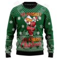 thumbnail image 2 of Suéter feo de invierno retro vintage con grafiti de Papá Noel para Halloween, Navidad, estampado 3D, estilo Harajuku, informal, divertido, de manga larga, 5, 2 of 5